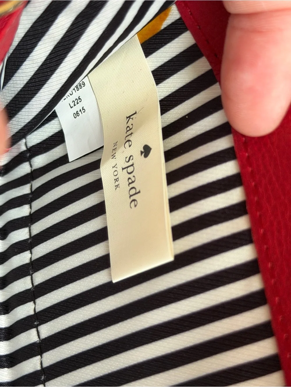 kate spade sleek red